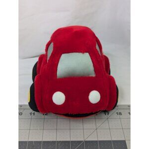 Dakin‎ Red Car Vehicle Plush 1989 Sunny Days Musical Wind Up Stuffed Toy